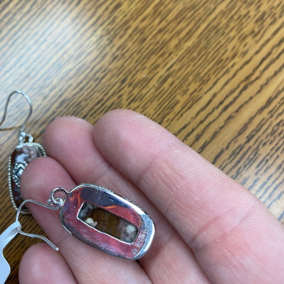 Wild horse turquoise  Dangle Earrings - Picture 2 of 3